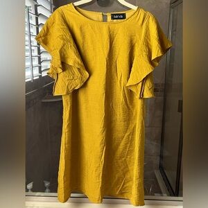 fab’rik mustard yellow shift dress NWOT - small